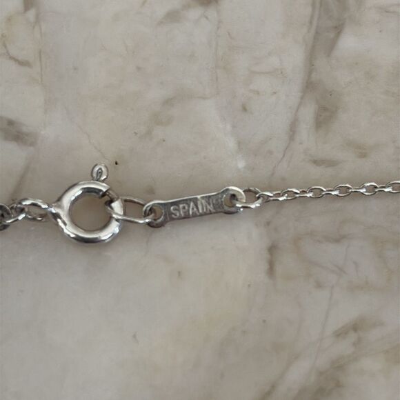 Tiffany &Co. Elsa Peretti Open Heart Necklace 16mm Heart 18” Chain - Picture 6 of 10